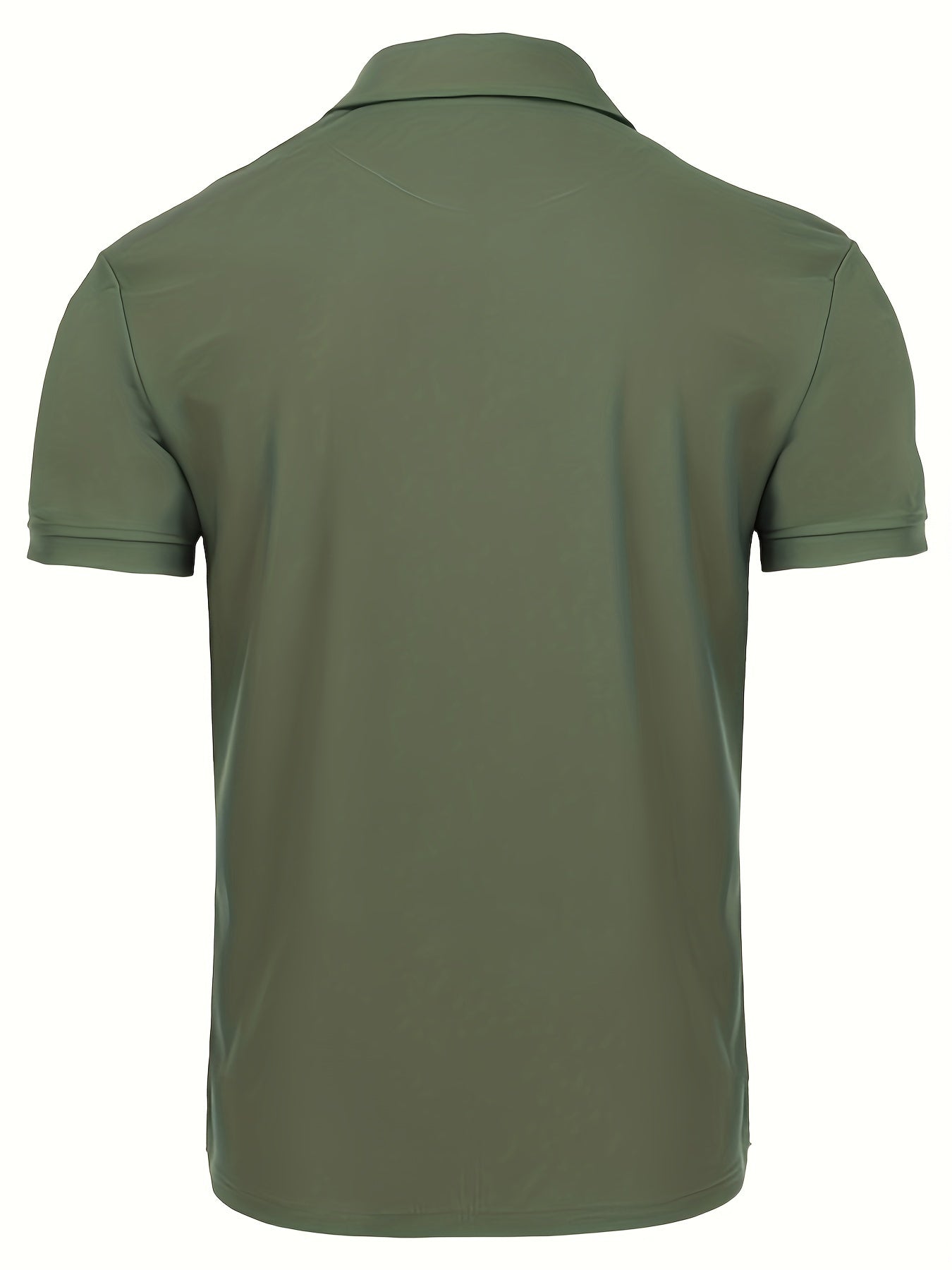 Plus Size Men's Solid Color Golf Shirts Casual Breathable Big and Tall