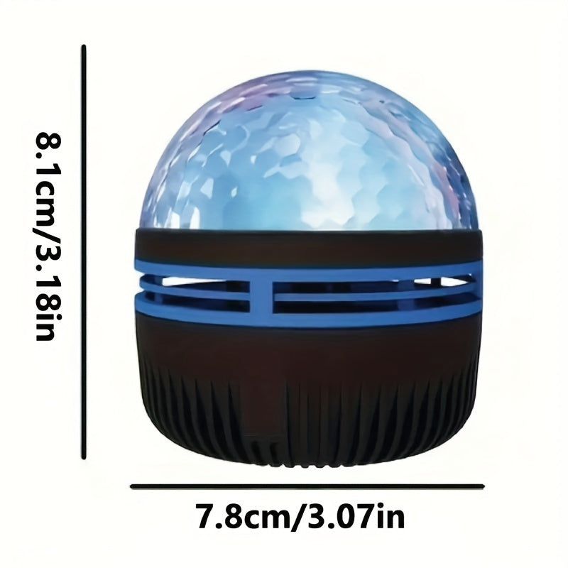 Luz nocturna LED con efecto de ondas de agua, alimentada por USB para dormitorio, sala de juegos y decoración de jardín