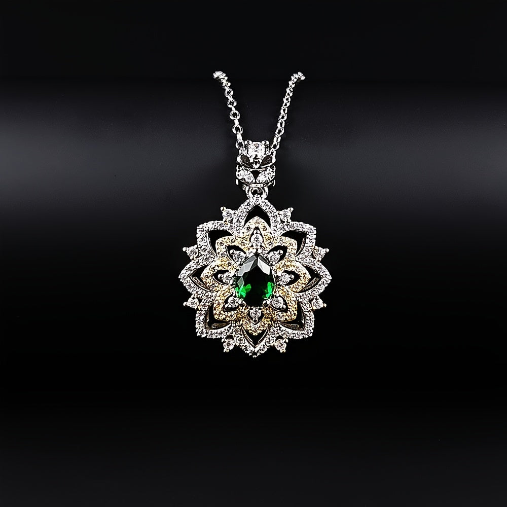 Ayollar uchun mo'ljallangan ajoyib yuqori sifatli zirkoni pendant marjon - to'y, nikoh, yubiley va maxsus tadbirlar uchun ideal