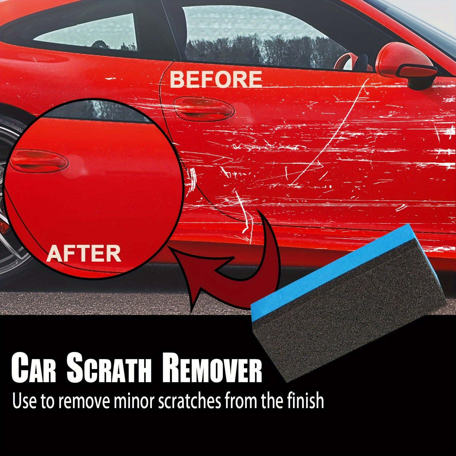 Car Scratch Remover Wax - Restores Shine Quickly for All Paint Colors