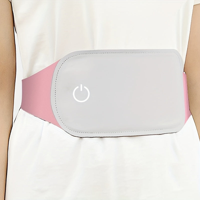 USB Powered Heating Belt for Menstrual and Daily Warmth Gray with Adjustable Heat Levels
