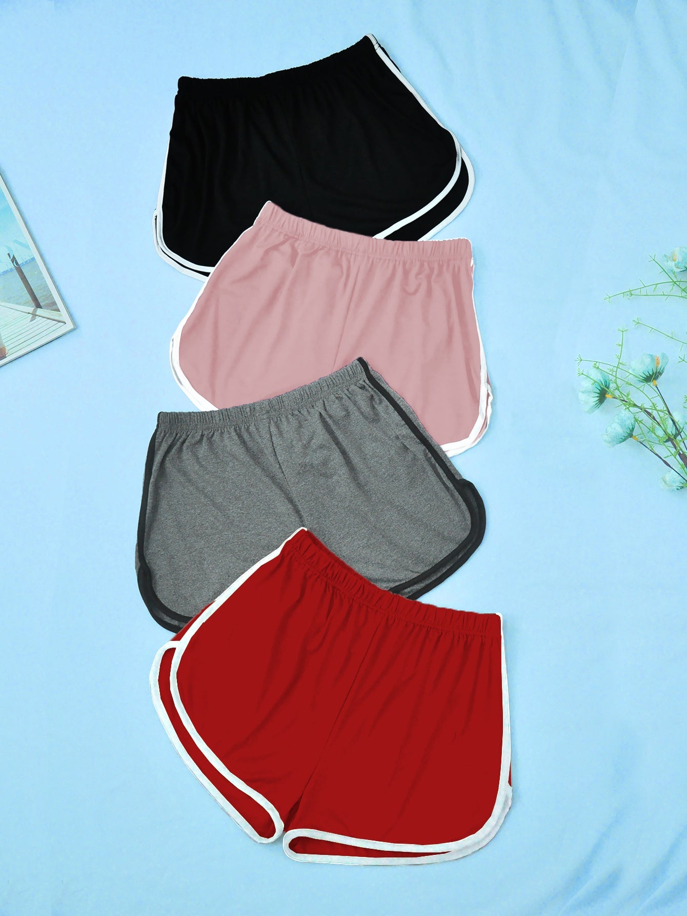 Women's Pajama Pants Set, Casual Slim Fit Shorts, Large Size Nightwear