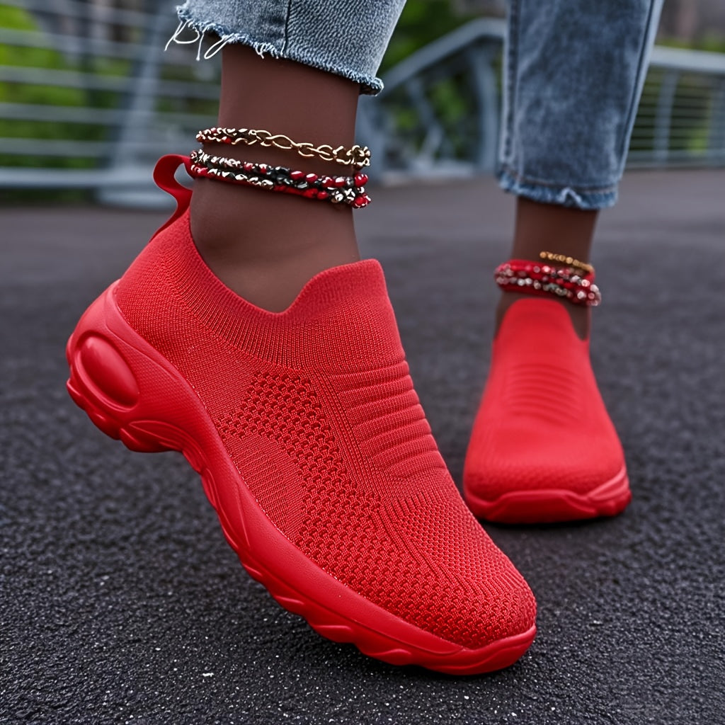 Women's Casual Slip-On Sneakers Breathable Mesh Lightweight All-Season