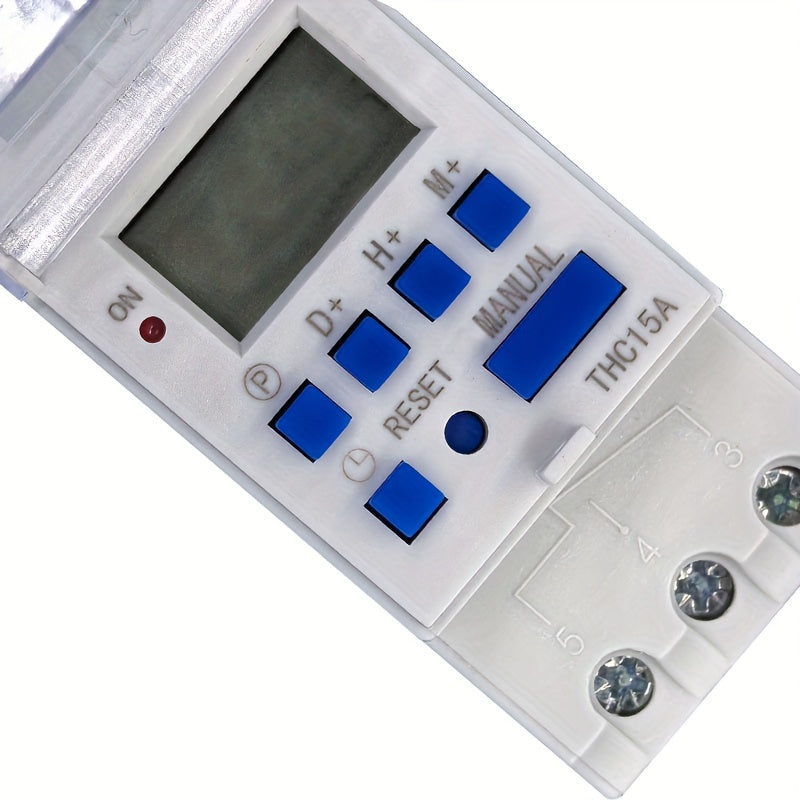 Compact Programmable Timer Rail-Mounted Controller 220V Automatic On/Off