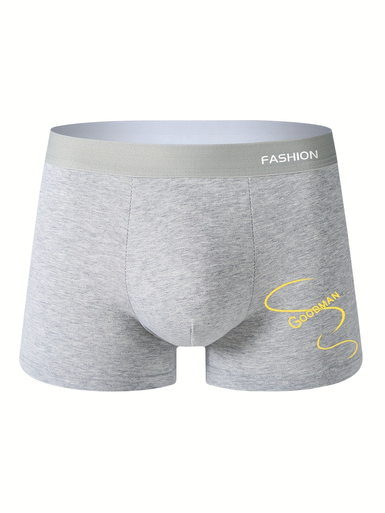 Men's Print Boxer Briefs Breathable Stretchy Polyester Spandex Casual Sports Underwear for Teens