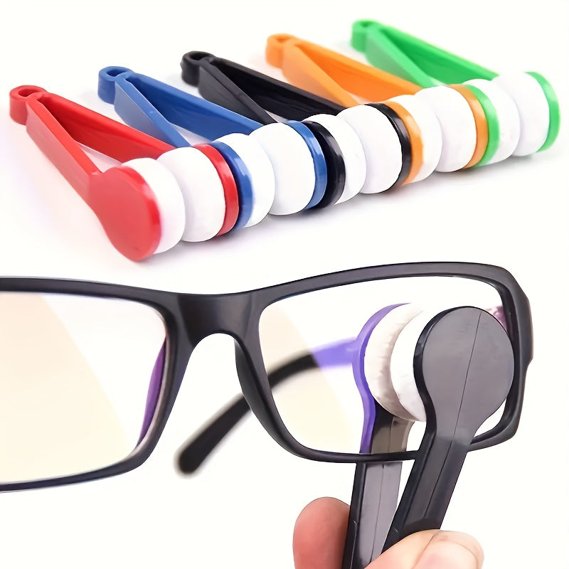 Eyeglasses Cleaning Brush Portable Microfiber Wipe Cleaner Accessories