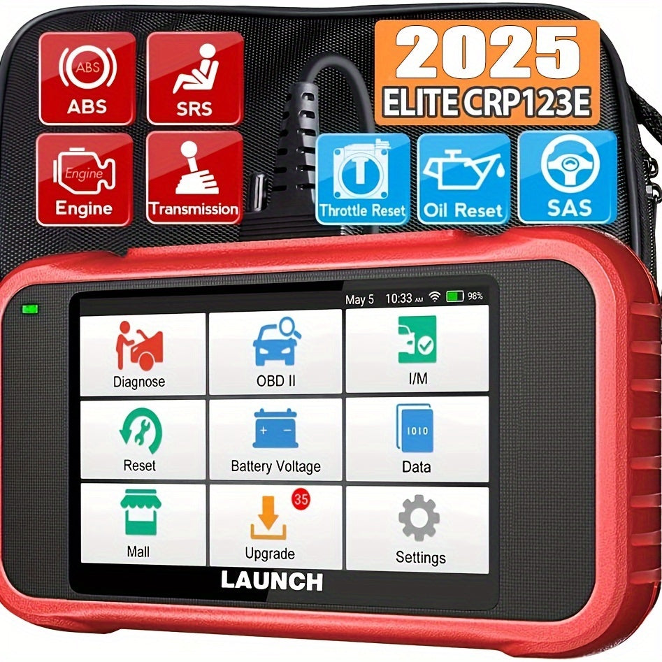 OBD2 Scanner Car Code Reader with Oil Reset SAS Reset Battery Test AutoVIN for All Vehicles