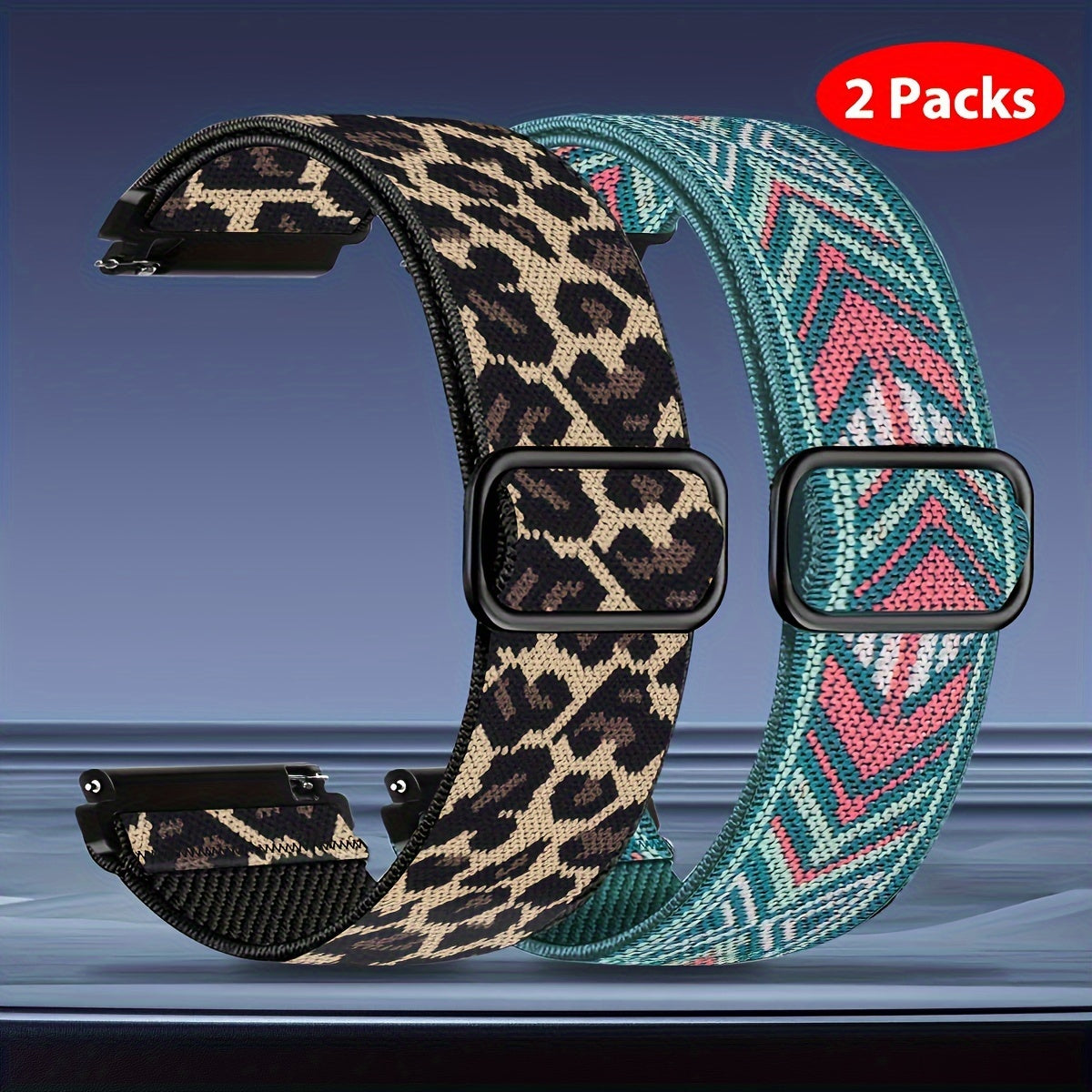 Elastic Nylon Watch Bands for Galaxy Watch 4 5 and Pro 20mm 22mm 40mm 44mm 45mm