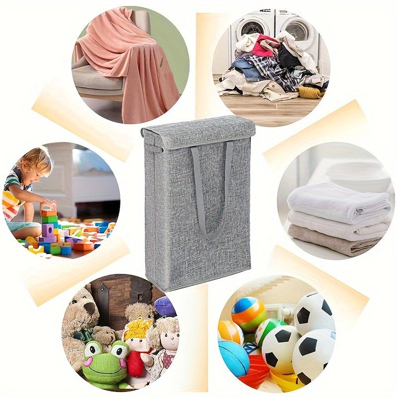 Large Capacity Foldable Laundry Basket with Handles for Bathroom Bedroom Dorm