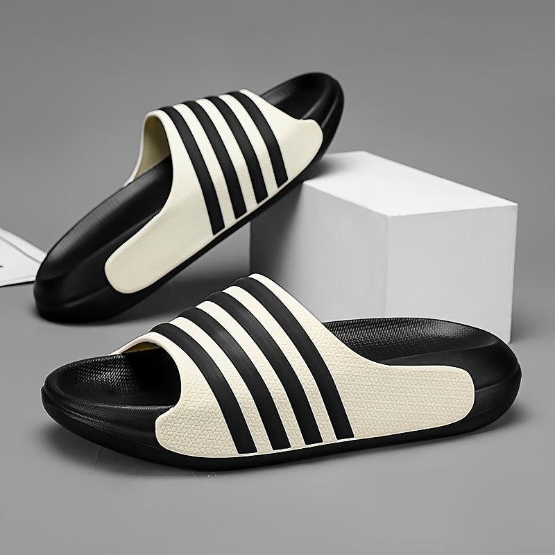Unisex Striped EVA Slides Non-Slip Durable Indoor Outdoor Casual