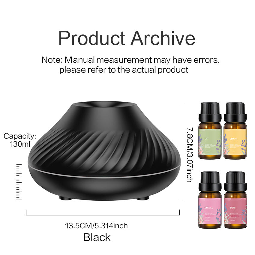 Portable Volcanic Aroma Diffuser with Essential Oil Lamp and Night Light