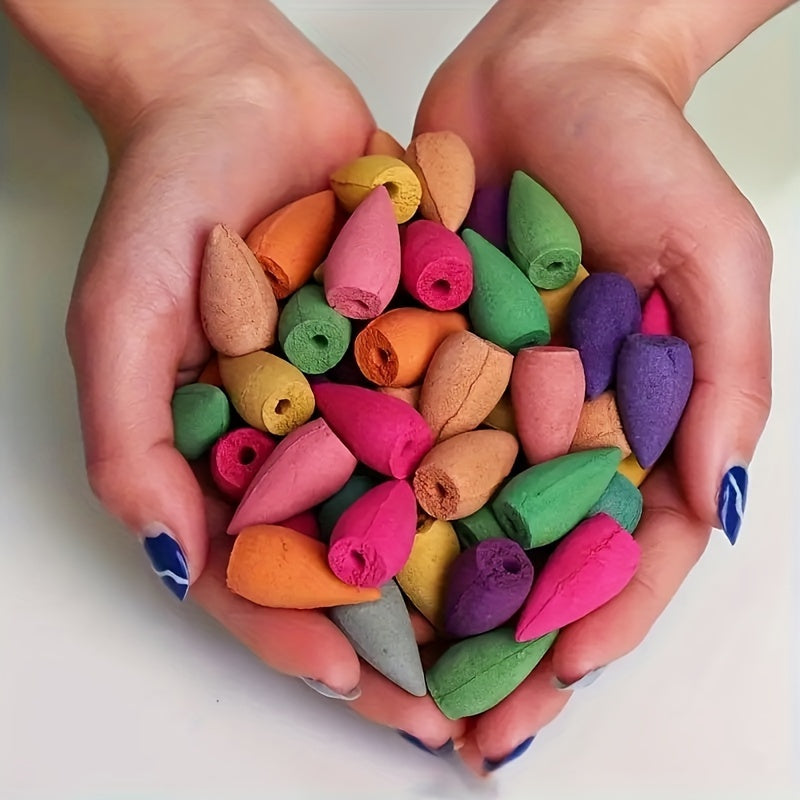 Assorted Scented Incense Cones in Red Lavender Sandalwood Agarwood 50 100 300 Pieces