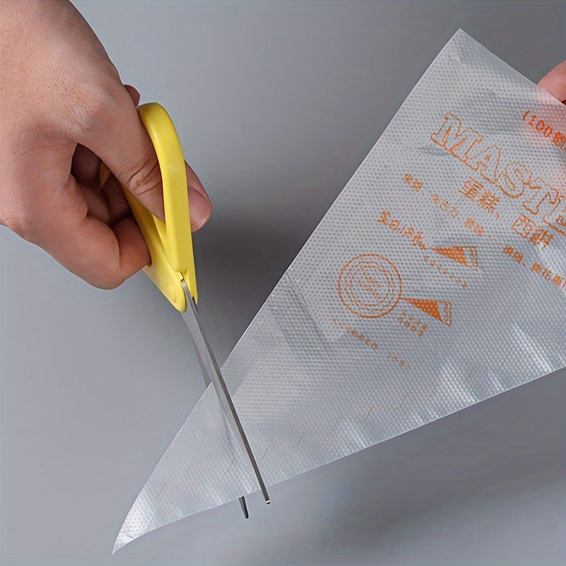 Set of 100 Disposable Pastry Bags for Cake Decoration and Desserts
