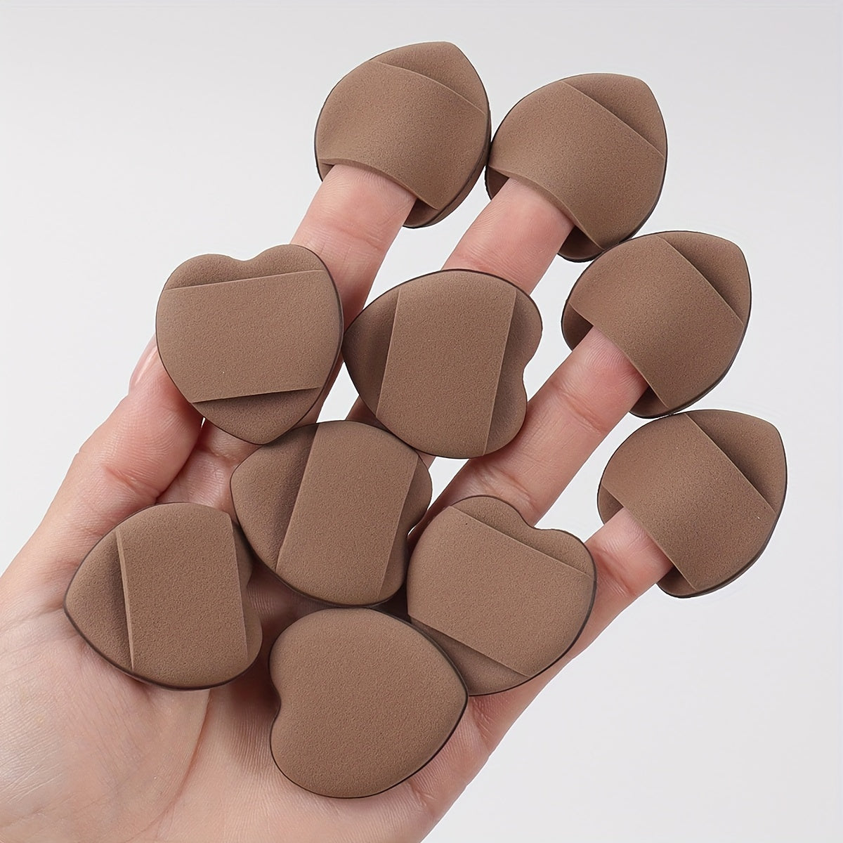 10/12 ta paketdagi makiyaj cho'tkasi, turli ranglar, jel asosini aralashtirish uchun asboblar