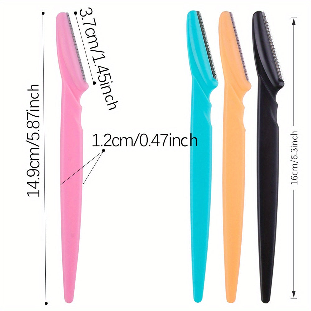 Unisex aniqlikdagi qoshlar uchun raso va sochlarni olib tashlash uchun kesish asbobi 20 dona Bej