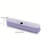 Uzluksiz yopish, yangi holatni saqlash uchun simsiz yopish bilan portativ vakuum yopish. Quruq/nam/oyin/bug'li uchun mos. Ikki rejim, bitta bosish bilan ishlash. 30 sm kengaytirilgan yopish. Samarali va vaqtni tejash. USB