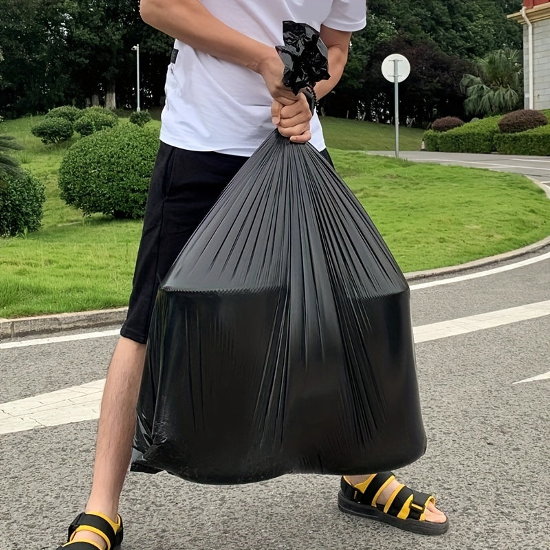 Paquete de 50 bolsas de basura de polietileno de alta resistencia para residuos de jardín 49-280L