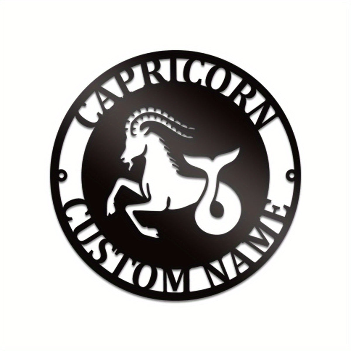 Personalized Black Metal Family Name Door Sign for Home Decor