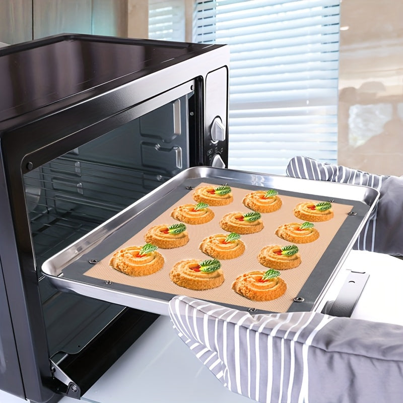 Oven aksessuarlari uchun silikon mat, non, makaron, pechenye va tovuq pishirish uchun ideal. Oson tozalanadi.