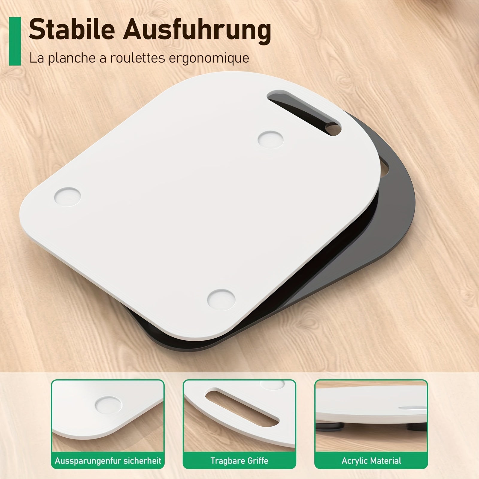 Acrylic Kitchen Appliance Moving Pad with PTFE Glide Mat and Handle