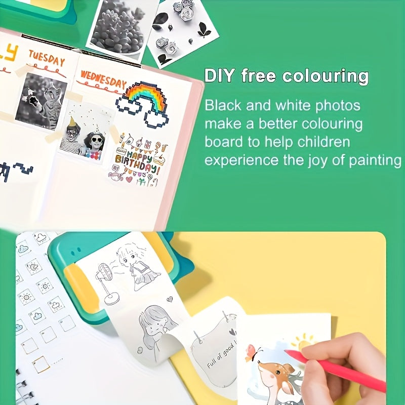 10 Rolls Mini Self-Adhesive Thermal Printer Labels 57mm Inkless Printer