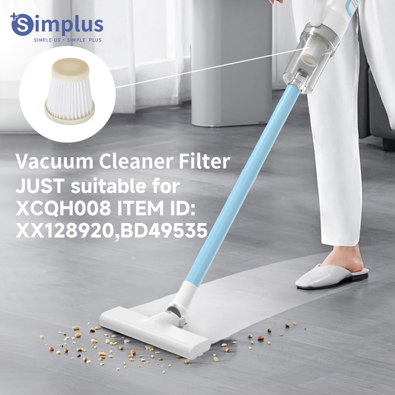 Simplus Easy-Swap Changyutgich Filtri - Samarali, Tartibsiz O'zgartirish.