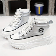 Women's Fleece-Lined Thick-Soled Ankle Boots and Running Shoes Warm Winter