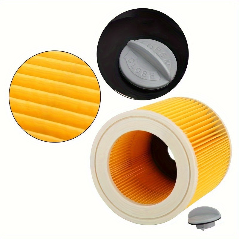 Set of 2 Wet and Dry Vacuum Filters Compatible with Various Models