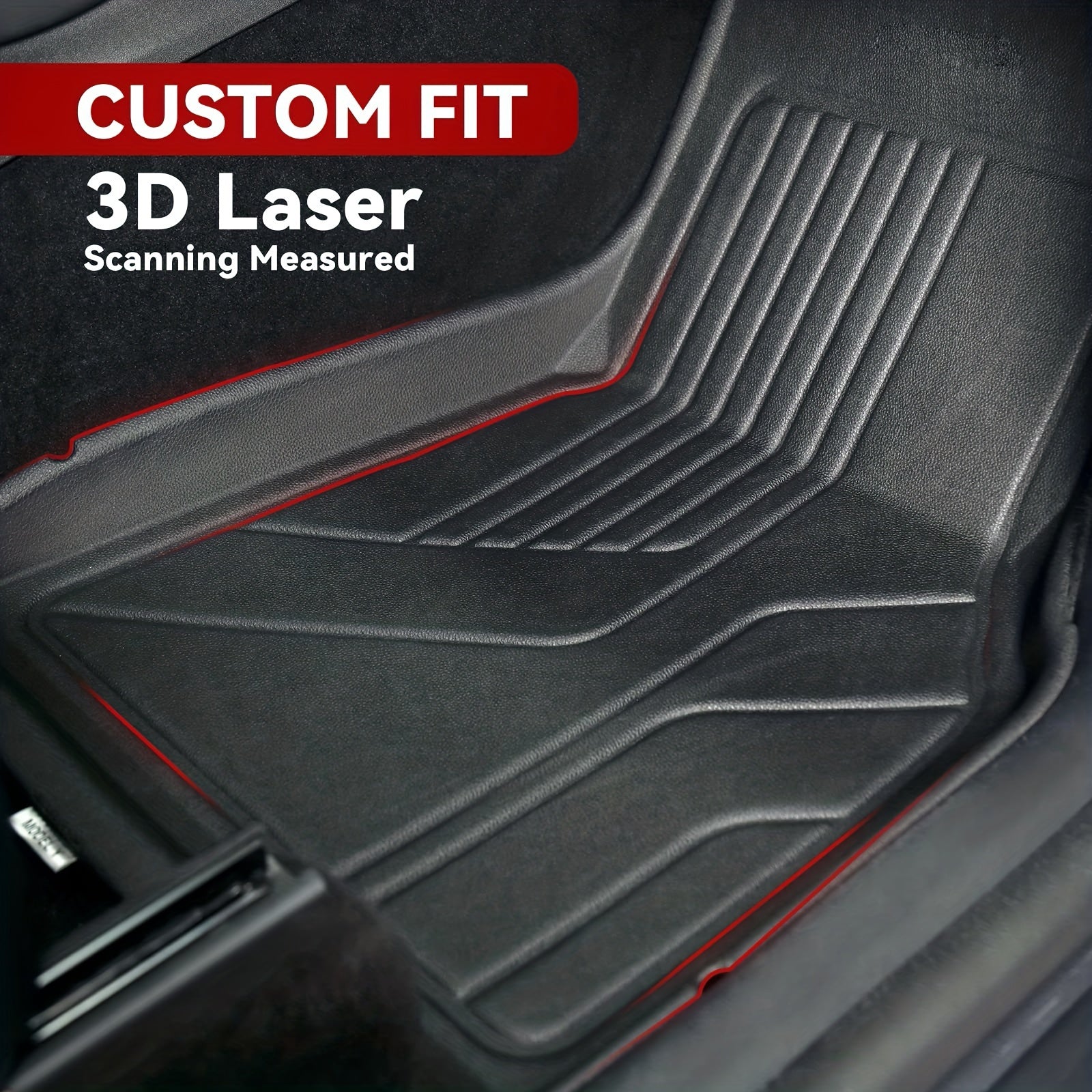 All Weather PVC Leather Floor and Cargo Mats for Tesla Model 3/Y