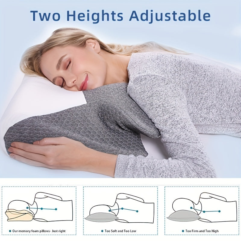 Memory Foam Pillow Queen Size Contour Pillow for Neck Shoulder Pain Ergonomic Support