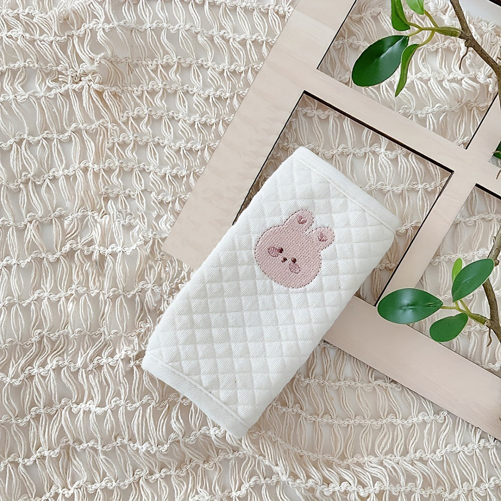 Baby Safety Seat Shoulder Strap Cover Cartoon Bear Soft Cushion for Strollers and Car Seats