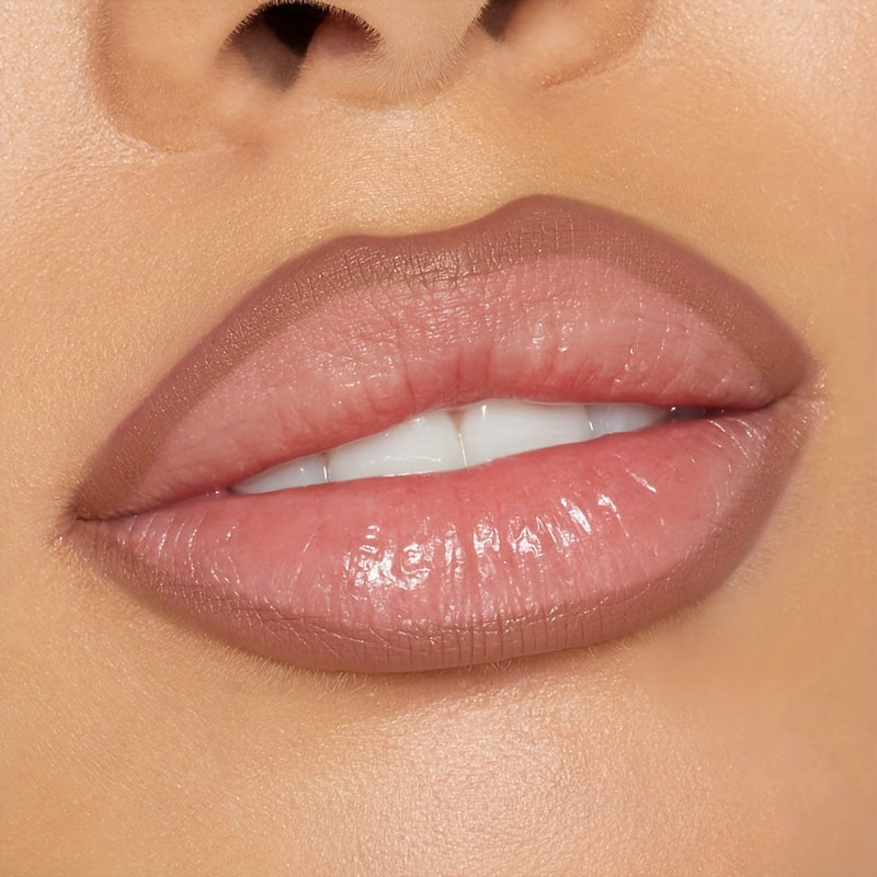 Set de lápiz labial mate y perfilador de labios para mujer, 12 colores nude berry, de larga duración