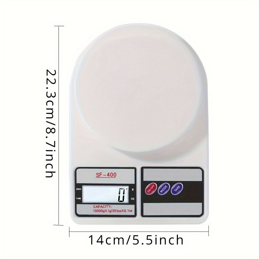Digital Kitchen Scale 10000g 1g Accuracy Compact Battery-Operated for Baking and Cooking