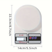 Digital Kitchen Scale 10000g 1g Accuracy Compact Battery-Operated for Baking and Cooking