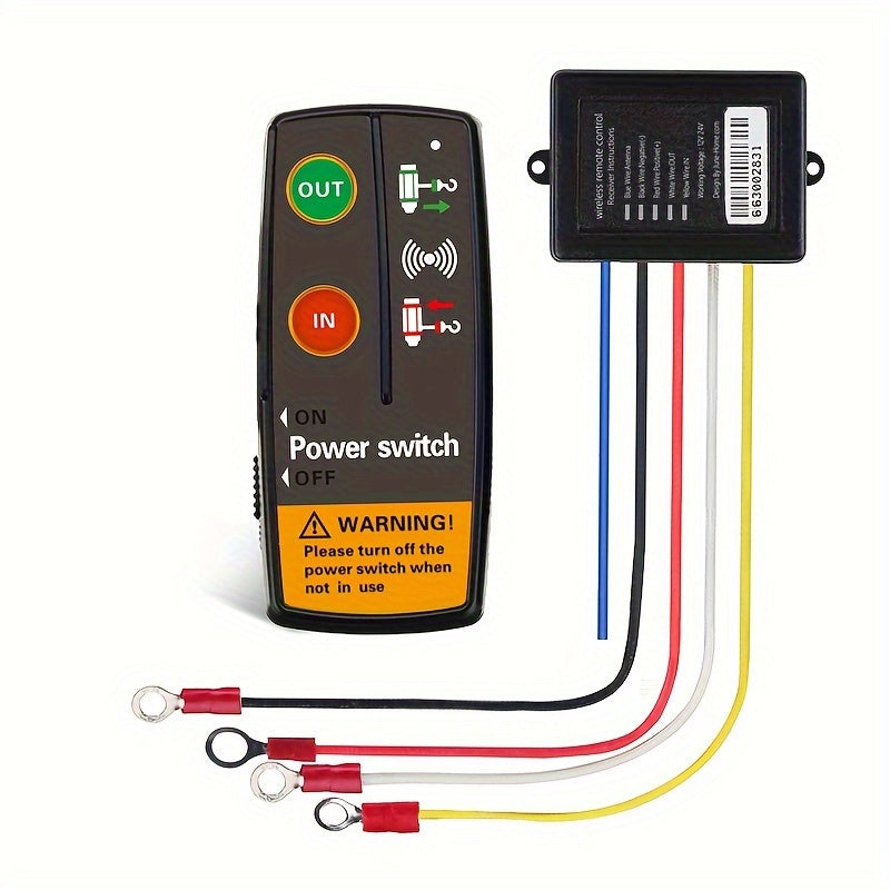 Wireless Remote Control Kit for 9V-30V Winch for ATV Blue Black