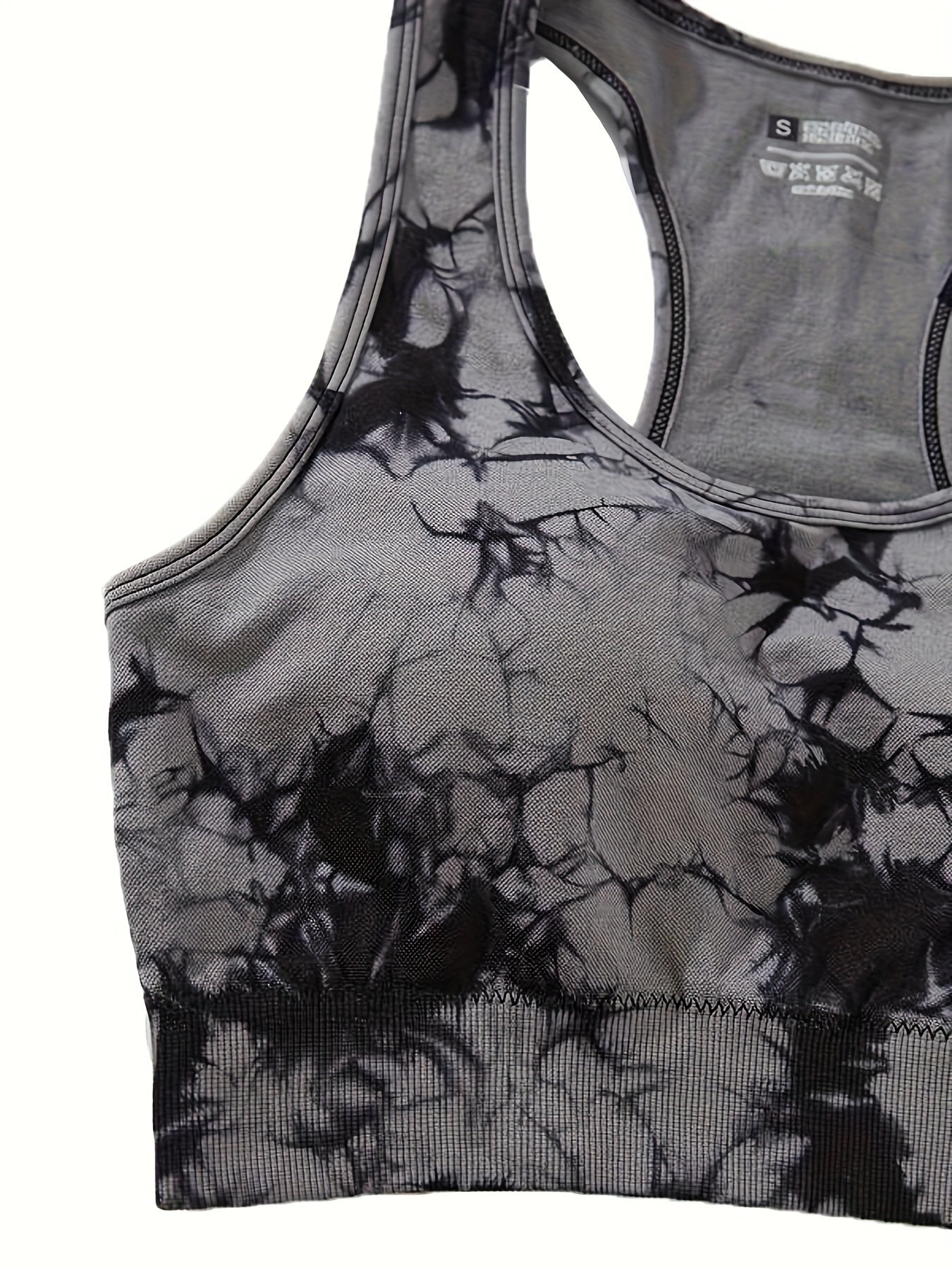 Women’s Tie-Dye Yoga Set 3 Pieces High-Stretch Nylon Activewear with Sports Bra Crop Top and Leggings