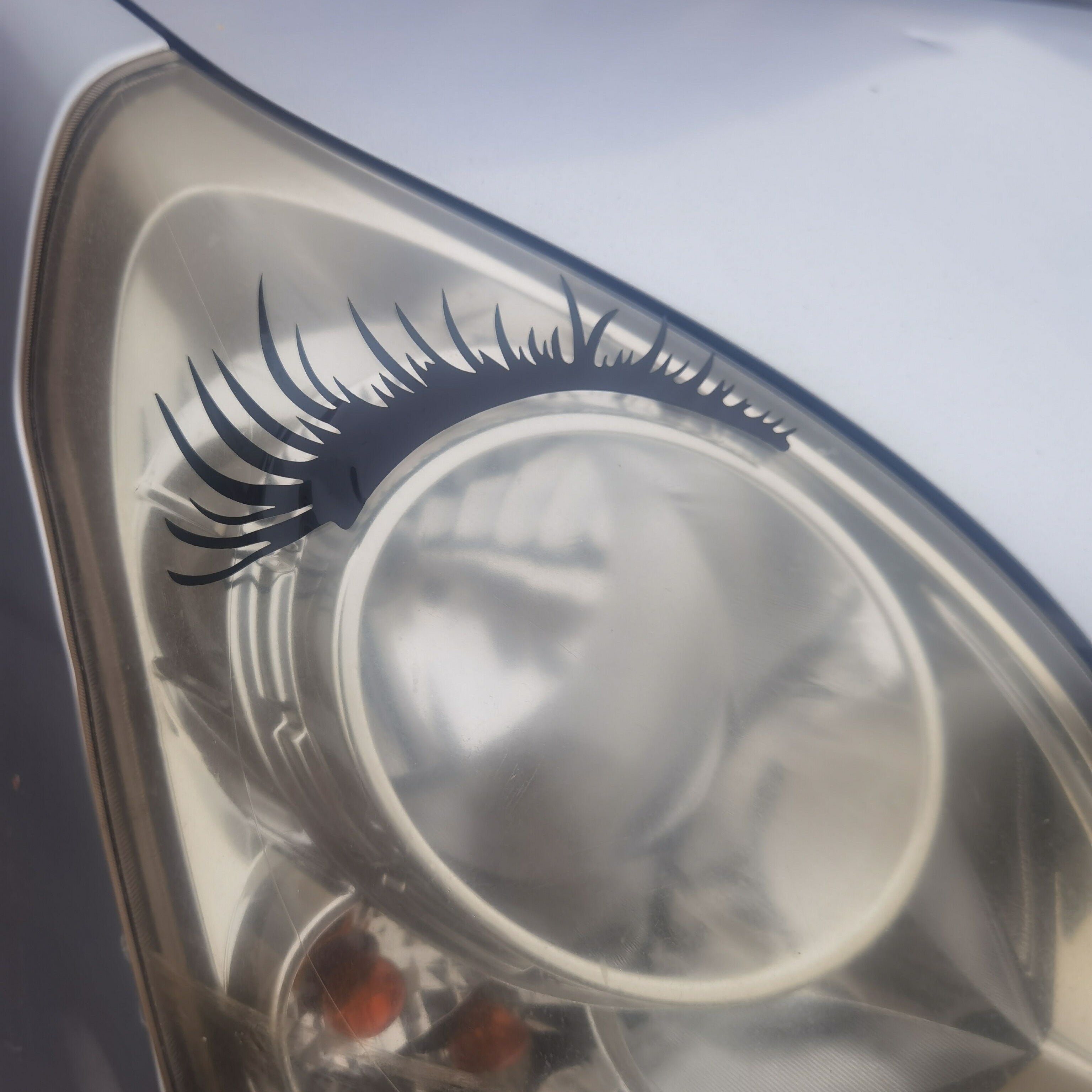 Pegatinas decorativas para faros de coche, vinilo impermeable, pegatinas para coche, luces de parachoques