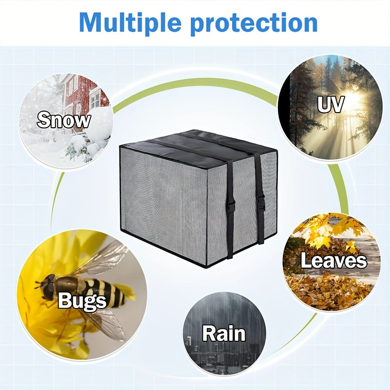 Waterproof Outdoor Window AC Cover 43.18cm x 30.48cm Ventilated Mesh Protection