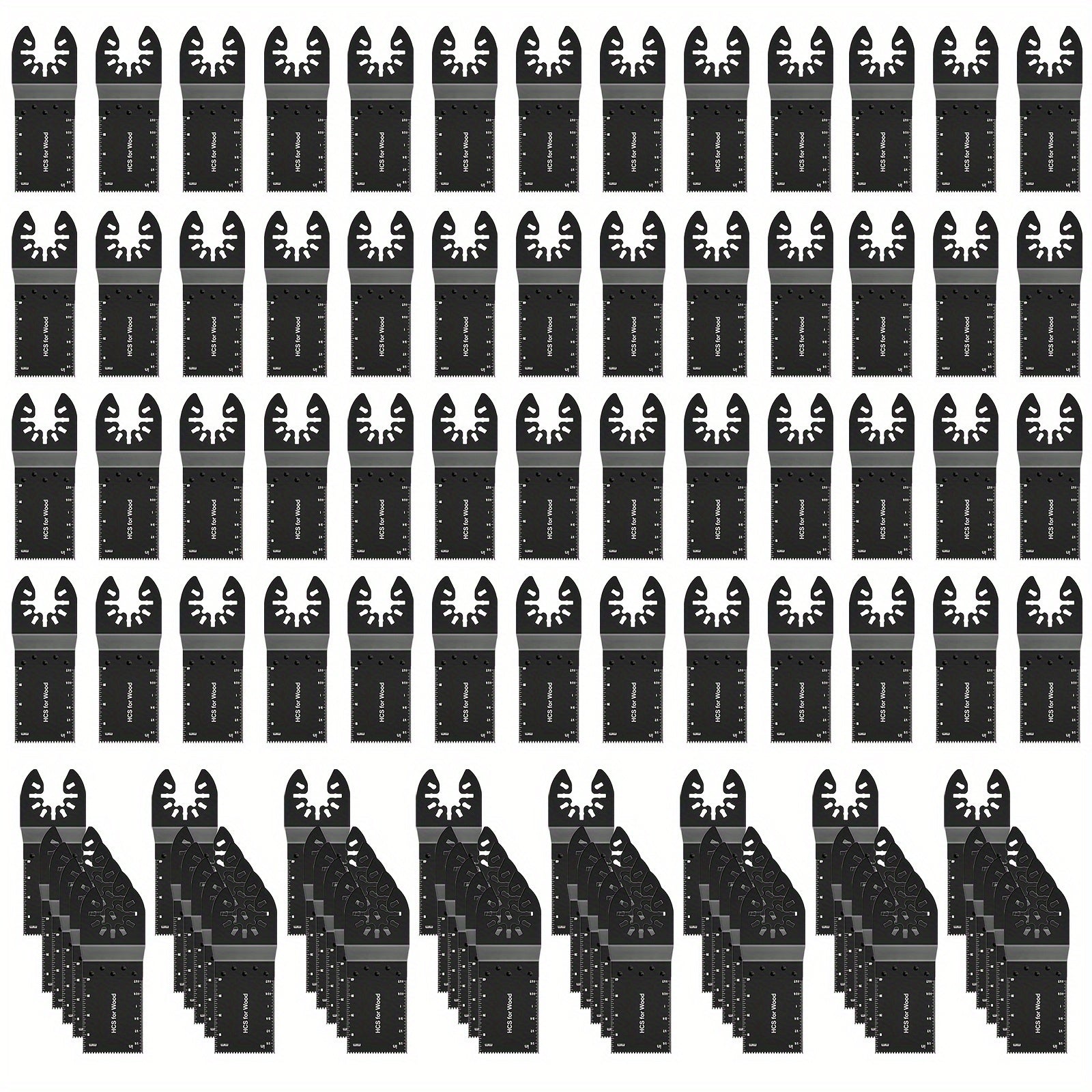 Oscillating Saw Blades 1-3/8 Inch for Wood Plastic Soft Metals Pack of 100