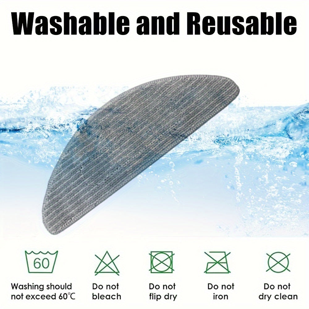 Набор из 6 подушечек для швабры: Совместим с iRobot Combo j5/j5+, i5/i5+ Робот-пылесос, моющиеся и многоразовые микрофибровые насадки для уборки пола.