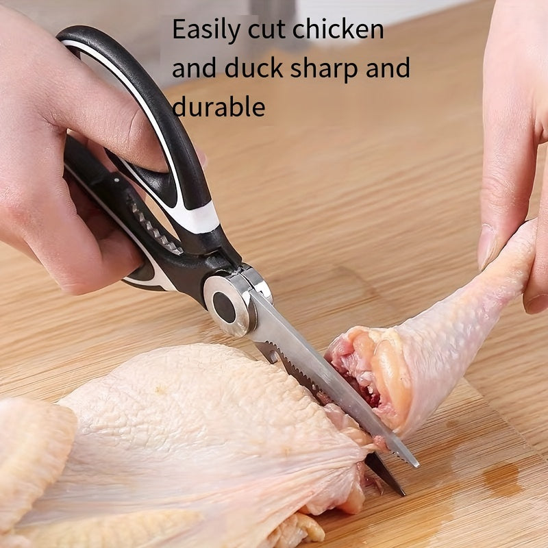 Kitchen Scissors with Poultry and Fish Bone Cutters, Stainless Steel Meat and Nut Opener