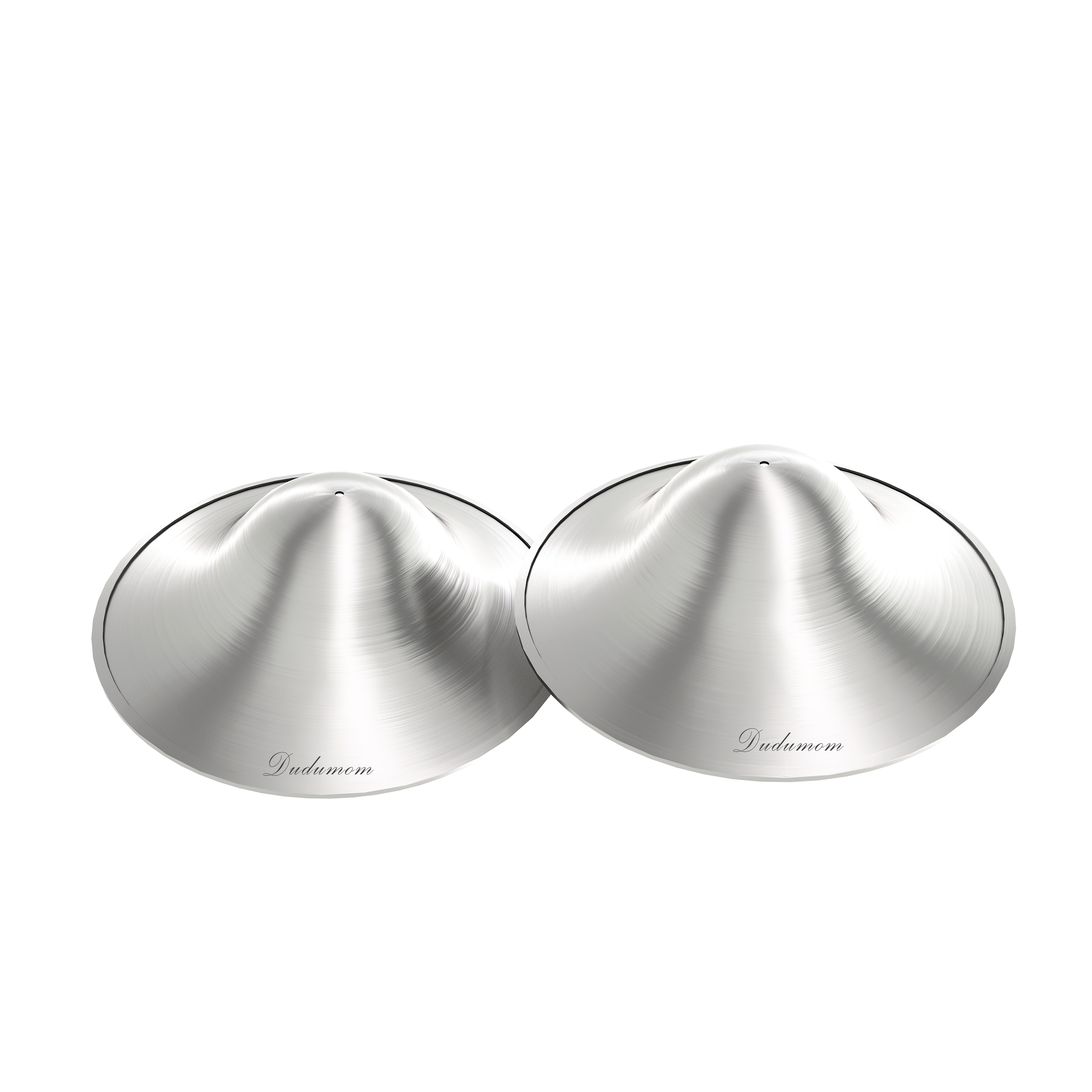Set of Two Silver Nursing Cups Nipple Shields for Breastfeeding