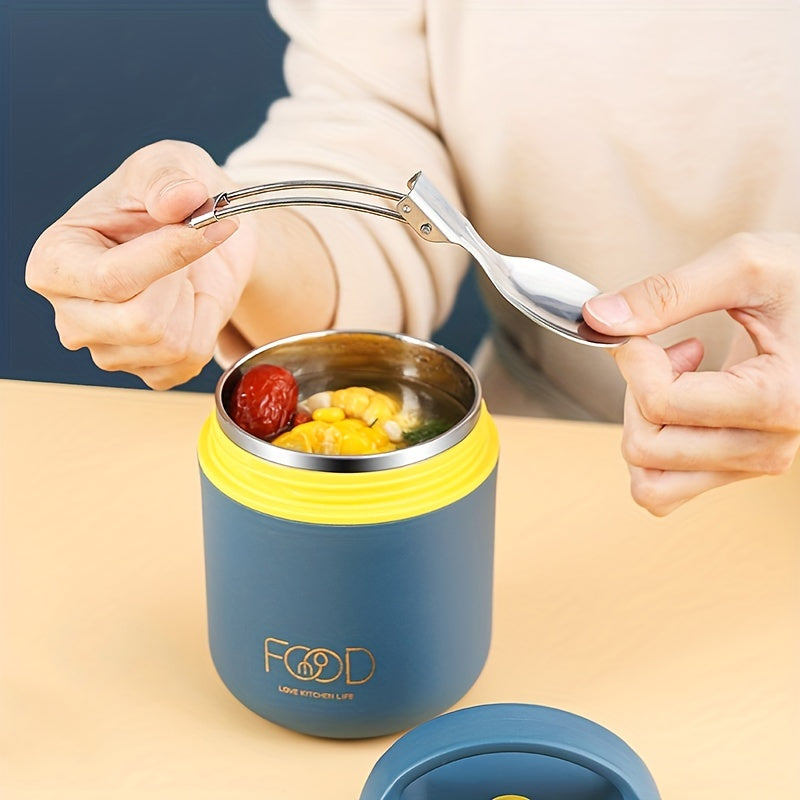 Noxud qotishdan yasalgan termal ovqat qutisi - Maktab, ofis va sayohat uchun mukammal - Ovqatni soatlab issiq yoki sovuq saqlaydi - Sho'rva, jo'xori va boshqa ovqatlar uchun ideal - Harakatda ovqatlanish uchun oshxona zaruriyati