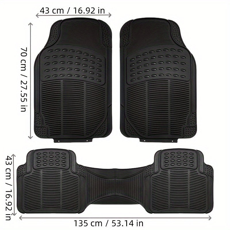 All-Weather Car Floor Mats PVC Non-slip Easy to Clean Universal Sedan SUV