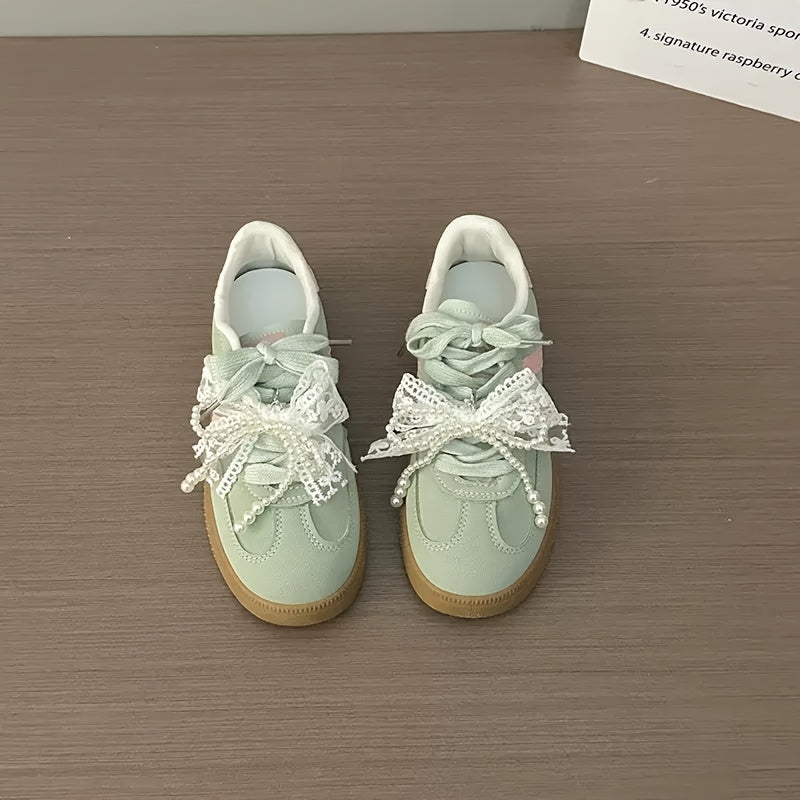 Women Lace and Artificial Bow Shoe Clips Pack of 2 for Shoes Decoration