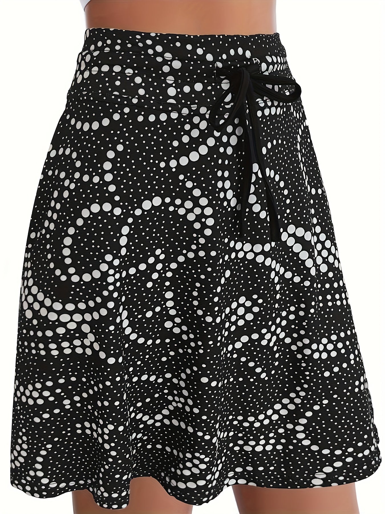 Women's Floral Print Layered Skort with Pockets High-Waisted Spring Summer