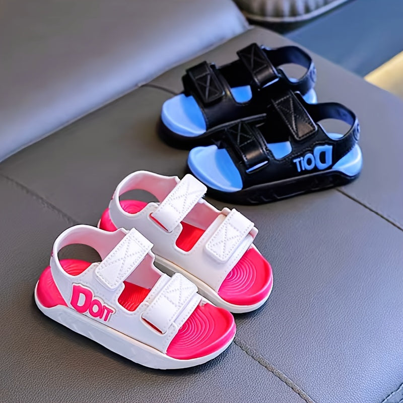 Детские мультяшные сандалии дышащие прочные легкие на резиновой подошве ПВХ для улицы и пляжа