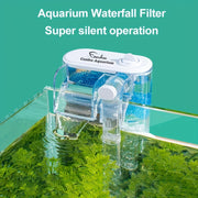 USB Aquarium Waterfall Filter Small Fish Tank Circulation Pump Silent 250L/H