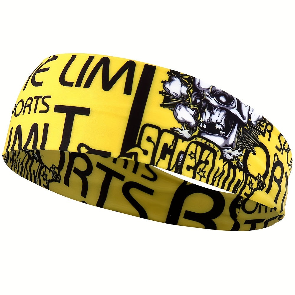 Elastic Headband for Running Yoga Tennis Cycling Sweat-Absorbing Breathable Fitness