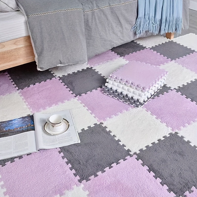 Набор из 24 моющихся ковров, ковры с блокировкой, которые можно разрезать по размеру, легкие коврики для отдыха, идеально подходят для домашнего декора и мест с высокой проходимостью, идеальный подарок на весну